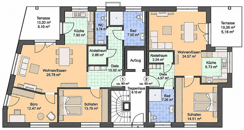 RESERVIERT! Erstbezug! Moderne 3-Zimmerwohnung in Bad Oeynhausen-Eidinghausen!