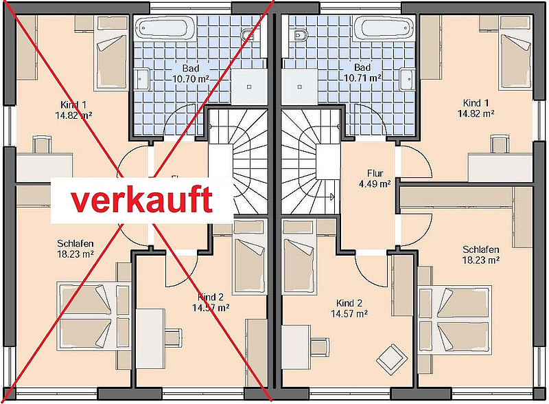 PROVISIONSFREI! Moderne Neubau-DHH als KFW-Effizienzhaus 40 in B.O.-Wulferdingsen!