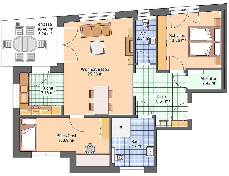 RESERVIERT!!! Moderne Neubau-Erdgeschosswohnung in Bad Oeynhausen - Nähe Sielpark!