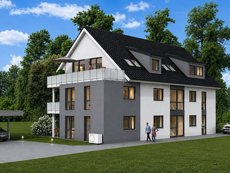 NEU! Top-2-Zimmerwohnung mit großer Dachterrasse nach Süden!
