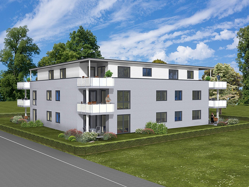NEU! 3 Zimmer-Neubauwohnung mit überdachtem Süd-/Westbalkon!