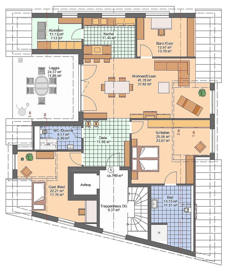 Wer das Besondere sucht! Provisionsfreie Dachgeschosswohnung in Bad Oeynhausen!