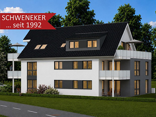 NEU! Top-2-Zimmerwohnung mit großer Dachterrasse nach Süden!