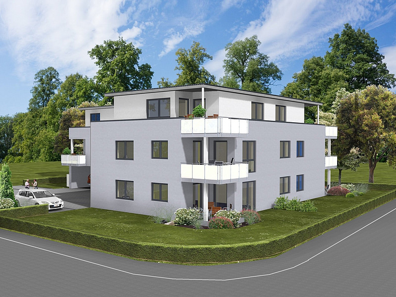 NEU! 3 Zimmer-Neubauwohnung mit überdachtem Süd-/Westbalkon!