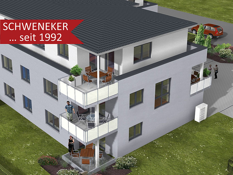 Helle Neubauwohnung mit Dachterrasse in Minden zu vermieten