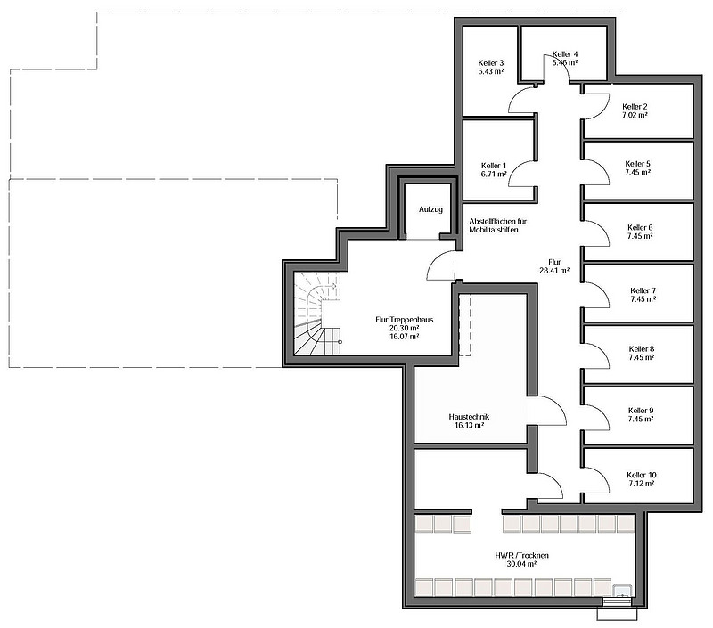 Helle Neubauwohnung mit Dachterrasse in Minden zu vermieten