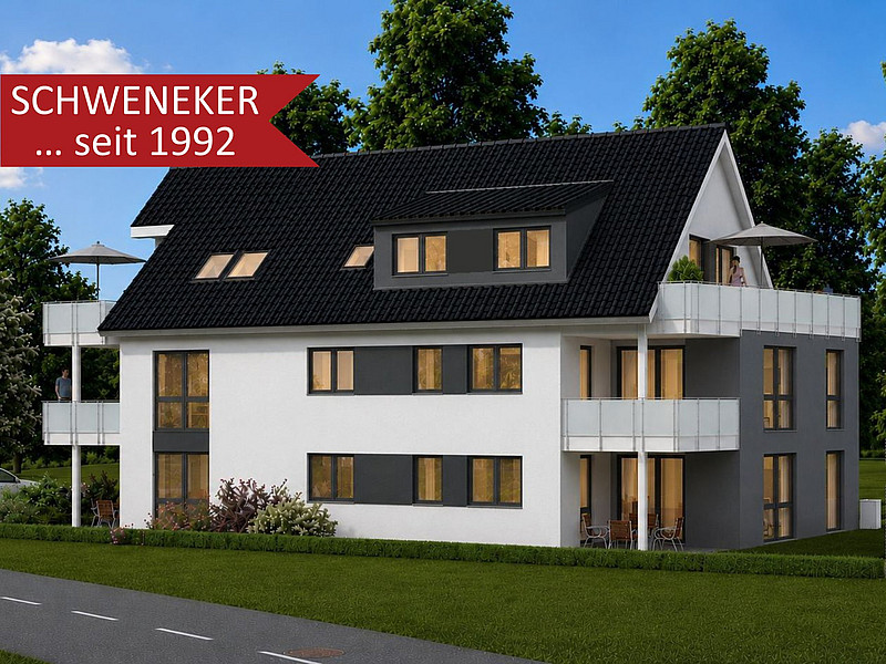NEU! Top-2-Zimmerwohnung mit großer Dachterrasse nach Süden!
