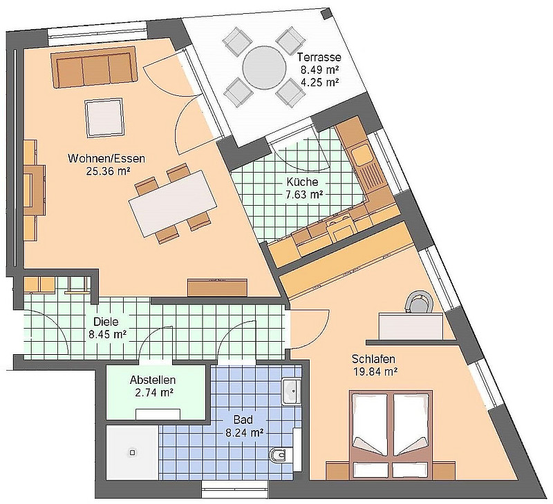 Kurz vor Fertigstellung! Moderne 2-Zimmerwohnung in Bad Oeynhausen-Werste!