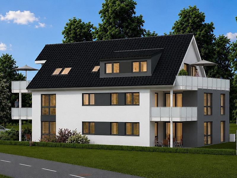 RESERVIERT! NEU! Komfortable 3-Zimmerwohnung mit überdachtem Süd-/Westbalkon in Eidinghausen!